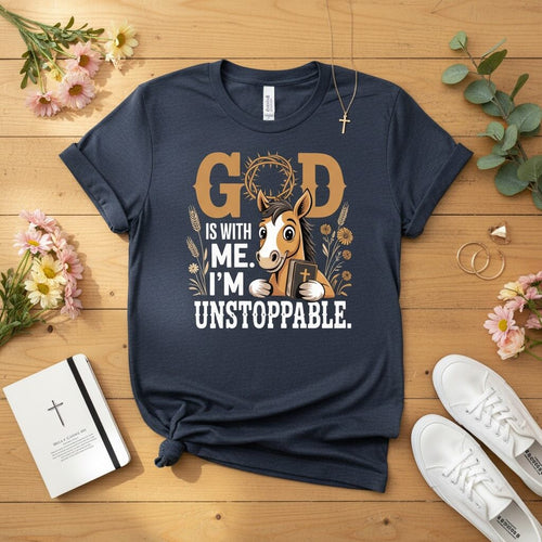 God is with me. I’m unstoppable T-shirt 2