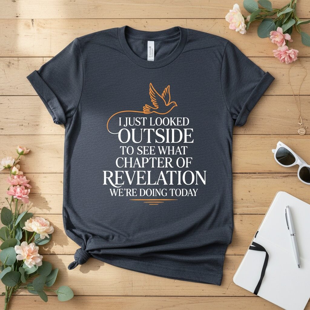 I just looked outside to see what chapter of Revelation T-shirt