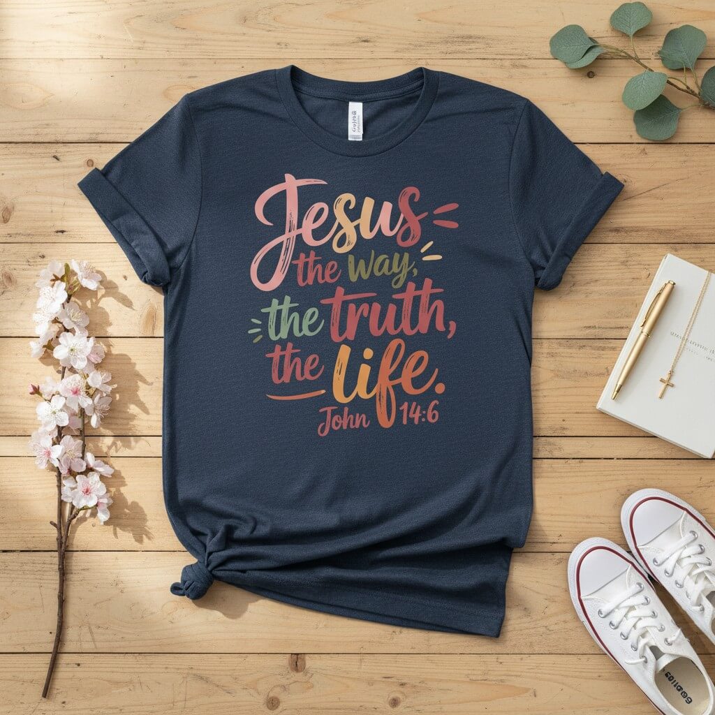 Jesus the way the trust the life T-shirt