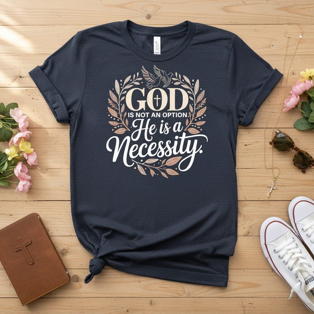 God is not an option. He is a necessity T-shirt