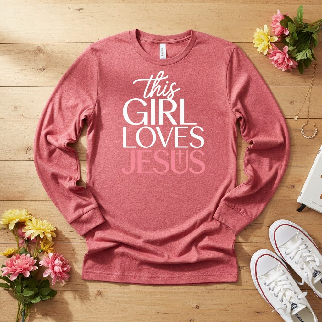 This Girl Loves Jesus Long Sleeve Tee