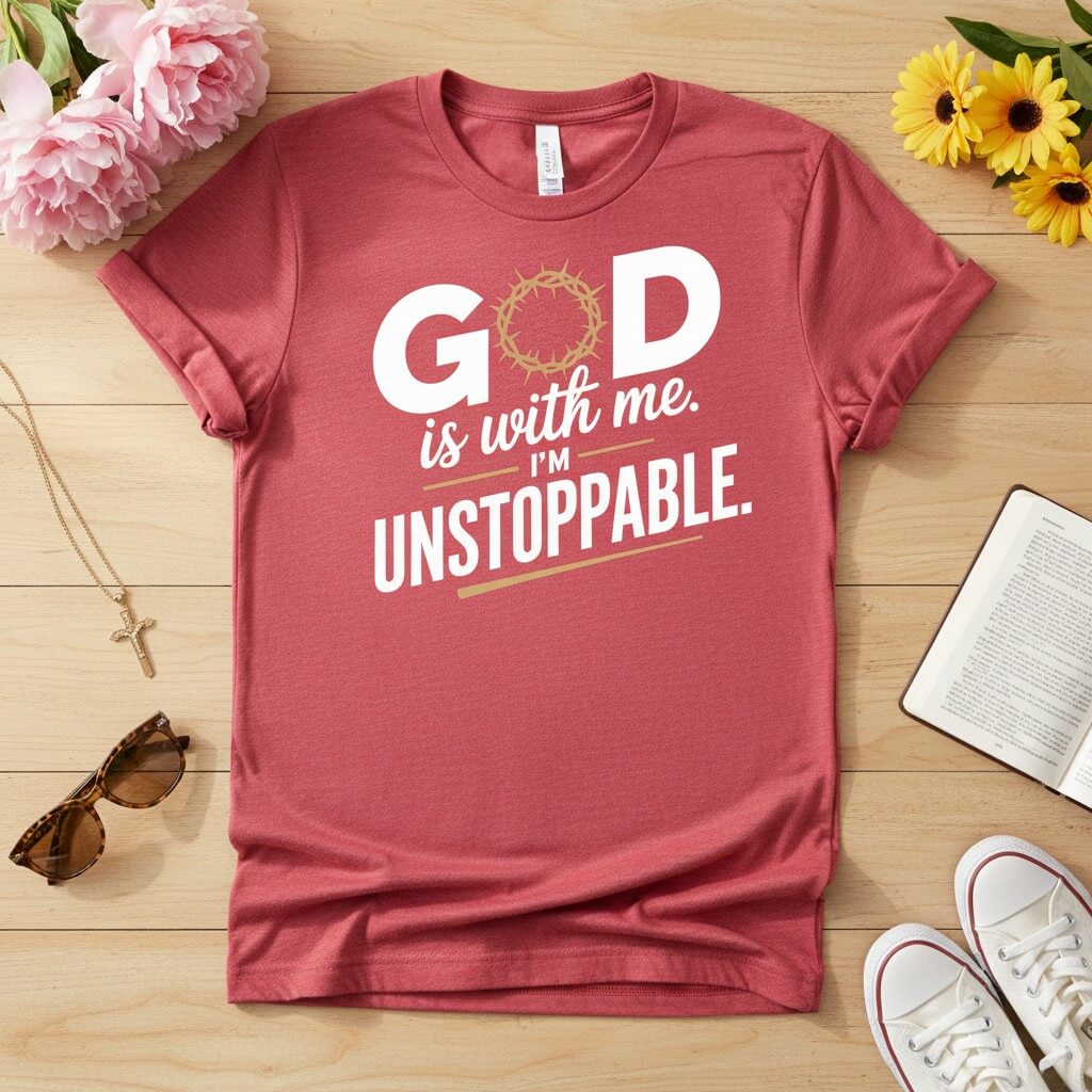 God is with me. I’m unstoppable T-shirt