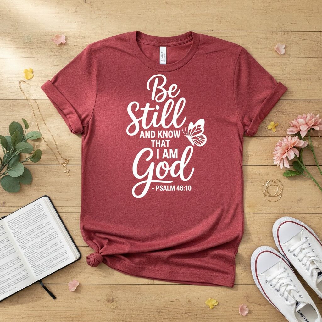 Be Still Christian T-shirt