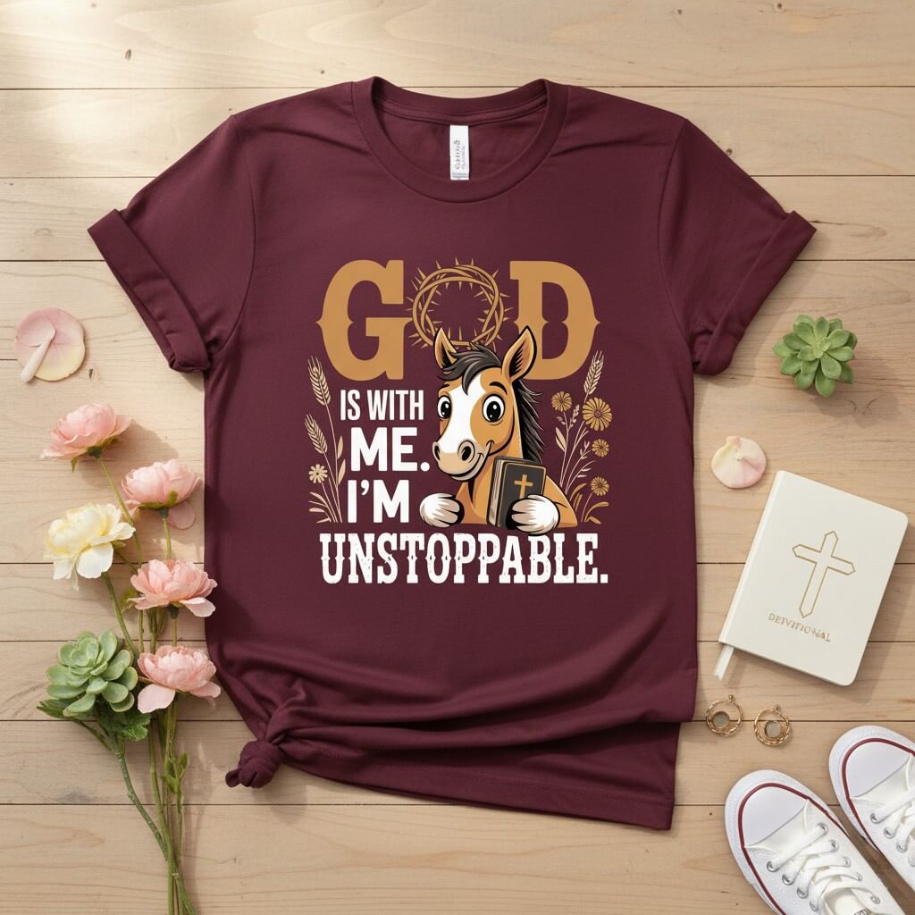 God is with me. I’m unstoppable T-shirt 2