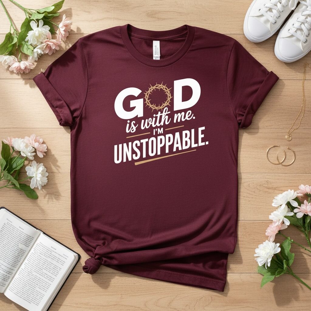 God is with me. I’m unstoppable T-shirt
