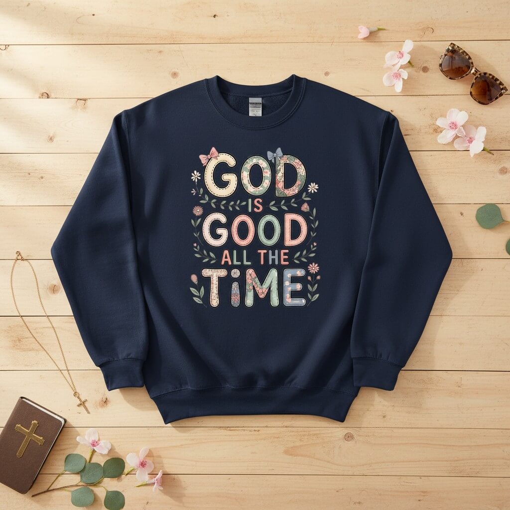 God is good all the time Crewneck Sweatshirt