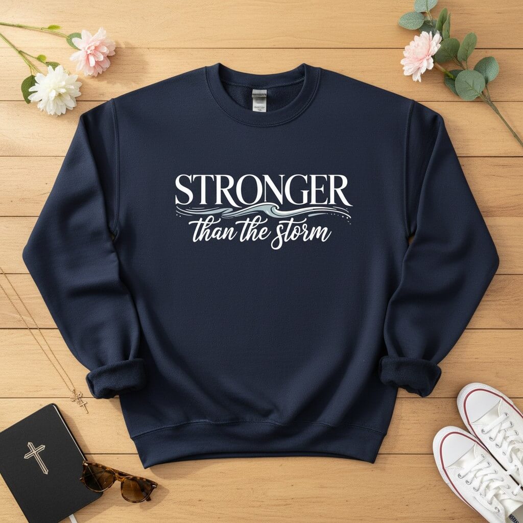 Stronger than the storm Crewneck Sweatshirt