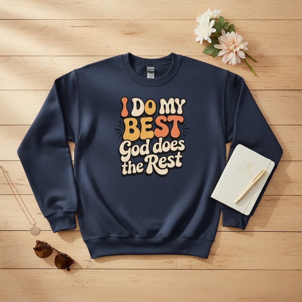I do my best god does the rest Crewneck Sweatshirt