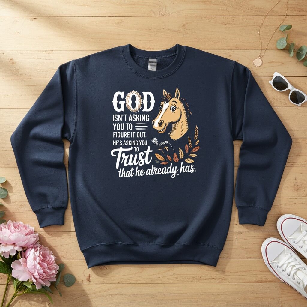 God isn’t asking you to figure it out Crewneck Sweatshirt