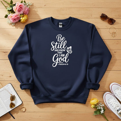 Be Still and Know That I Am God Crewneck Sweatshirt