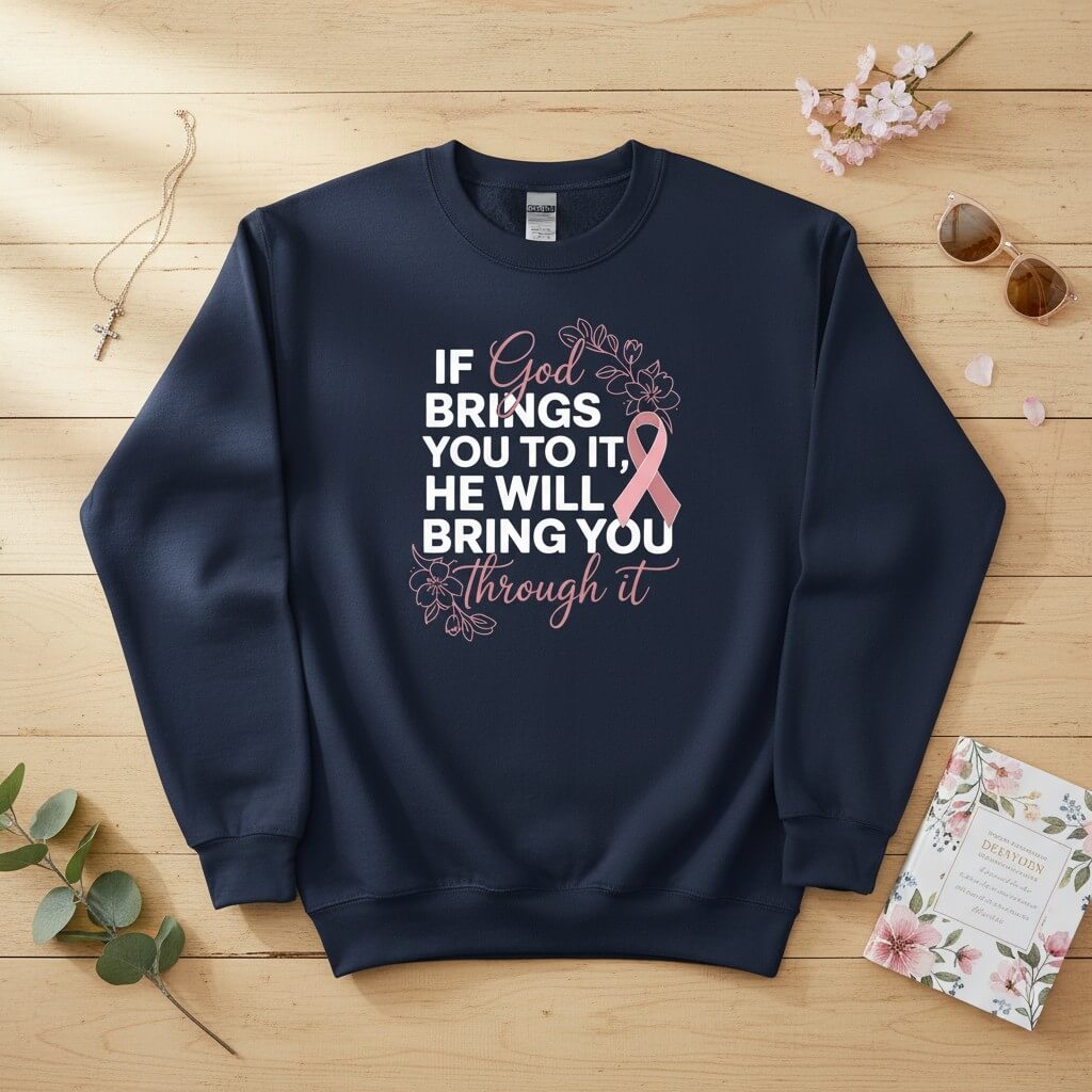 If God brings you to it Crewneck Sweatshirt