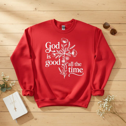 God is good all the time Crewneck Sweatshirt 2