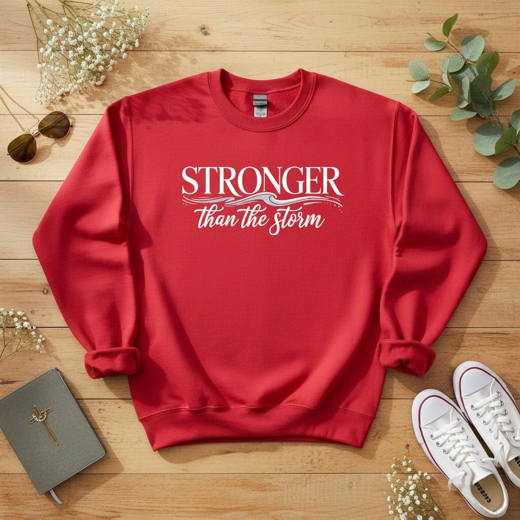 Stronger than the storm Crewneck Sweatshirt