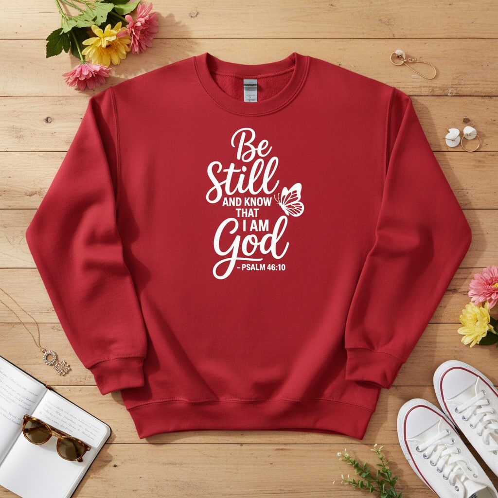 Be Still and Know That I Am God Crewneck Sweatshirt