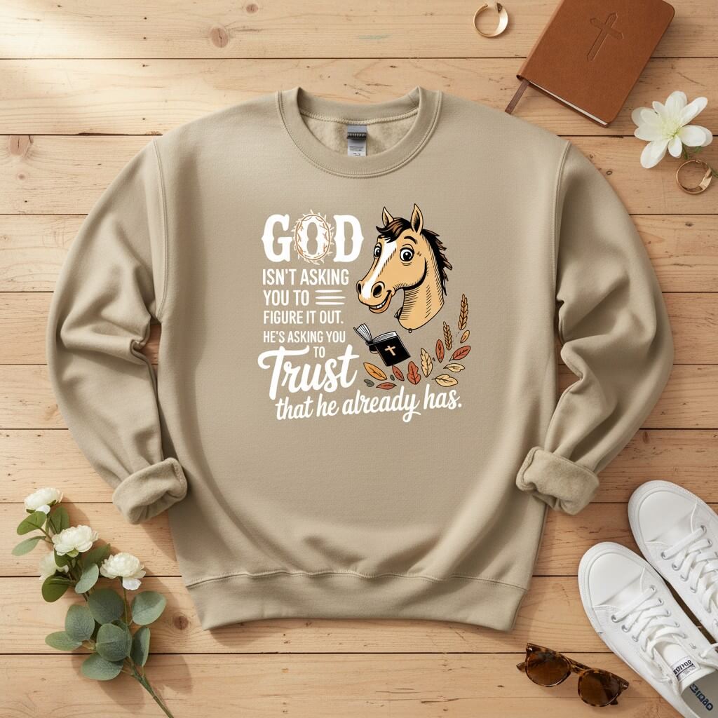 God isn’t asking you to figure it out Crewneck Sweatshirt