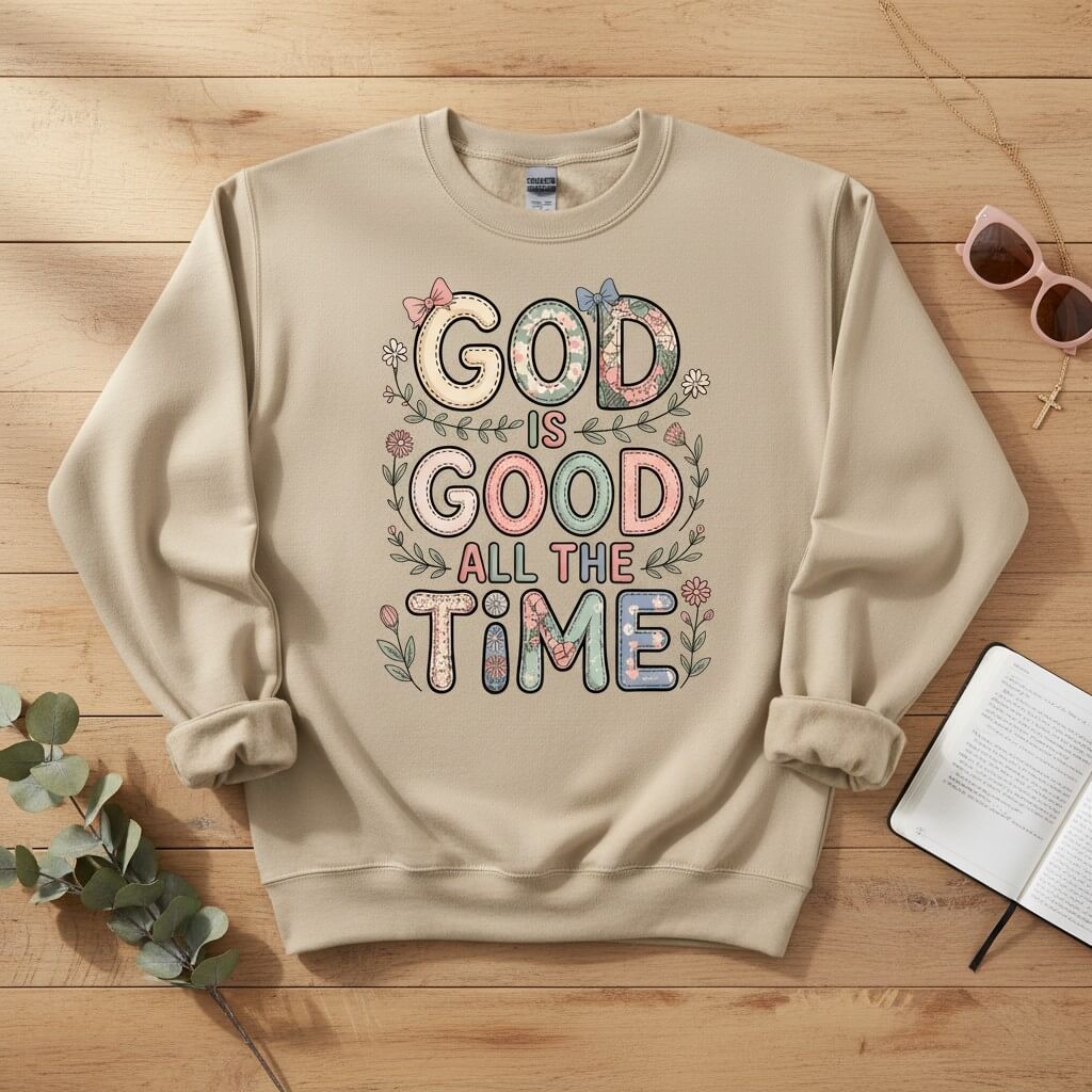 God is good all the time Crewneck Sweatshirt
