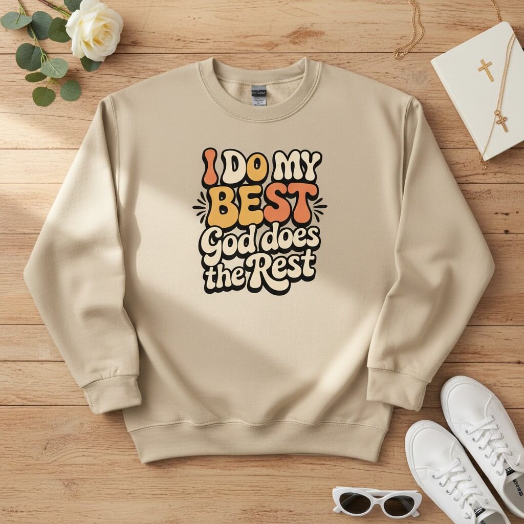 I do my best god does the rest Crewneck Sweatshirt