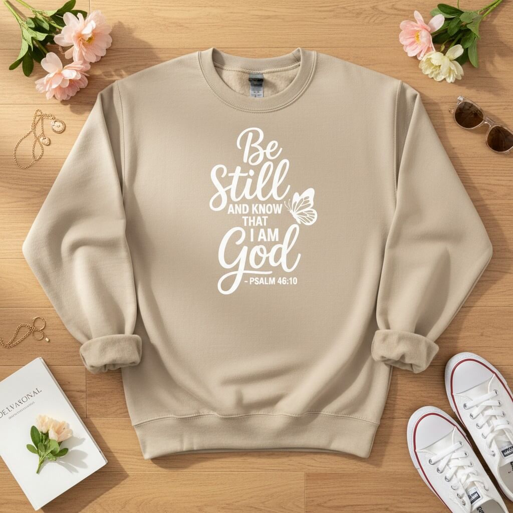 Be Still and Know That I Am God Crewneck Sweatshirt