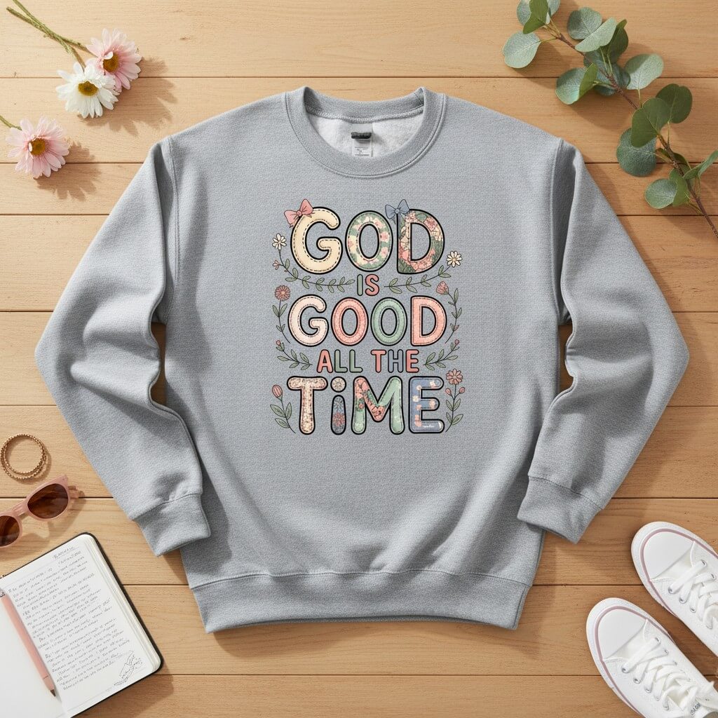 God is good all the time Crewneck Sweatshirt