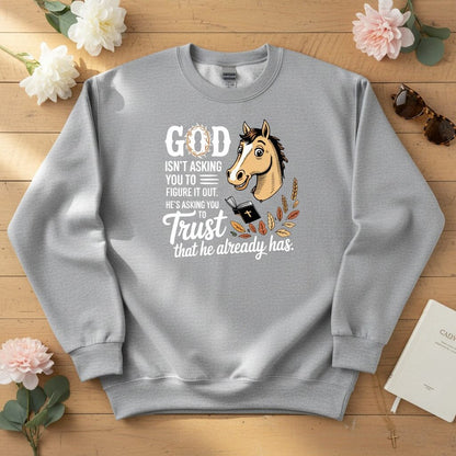 God isn’t asking you to figure it out Crewneck Sweatshirt
