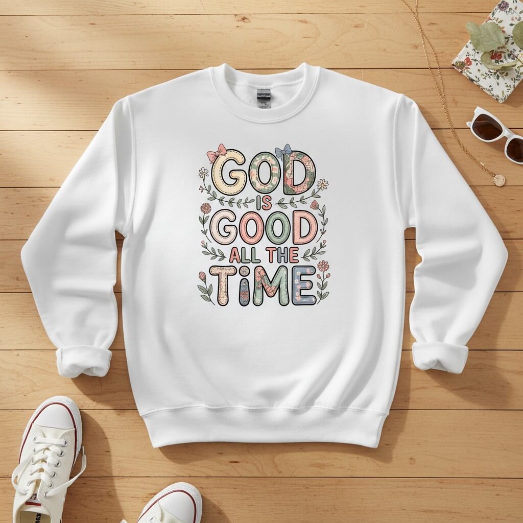 God is good all the time Crewneck Sweatshirt