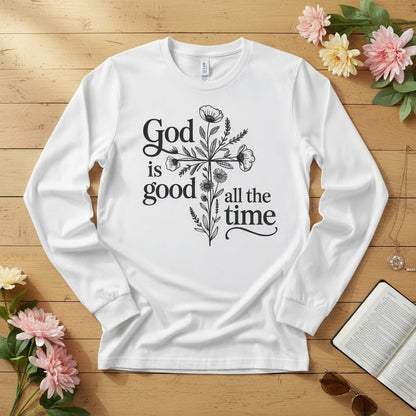 God is good all the time Long Sleeve Tee 2