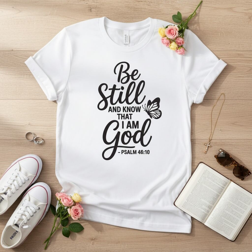 Be Still Christian T-shirt
