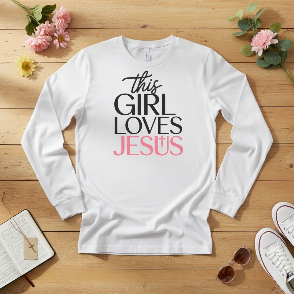 This Girl Loves Jesus Long Sleeve Tee