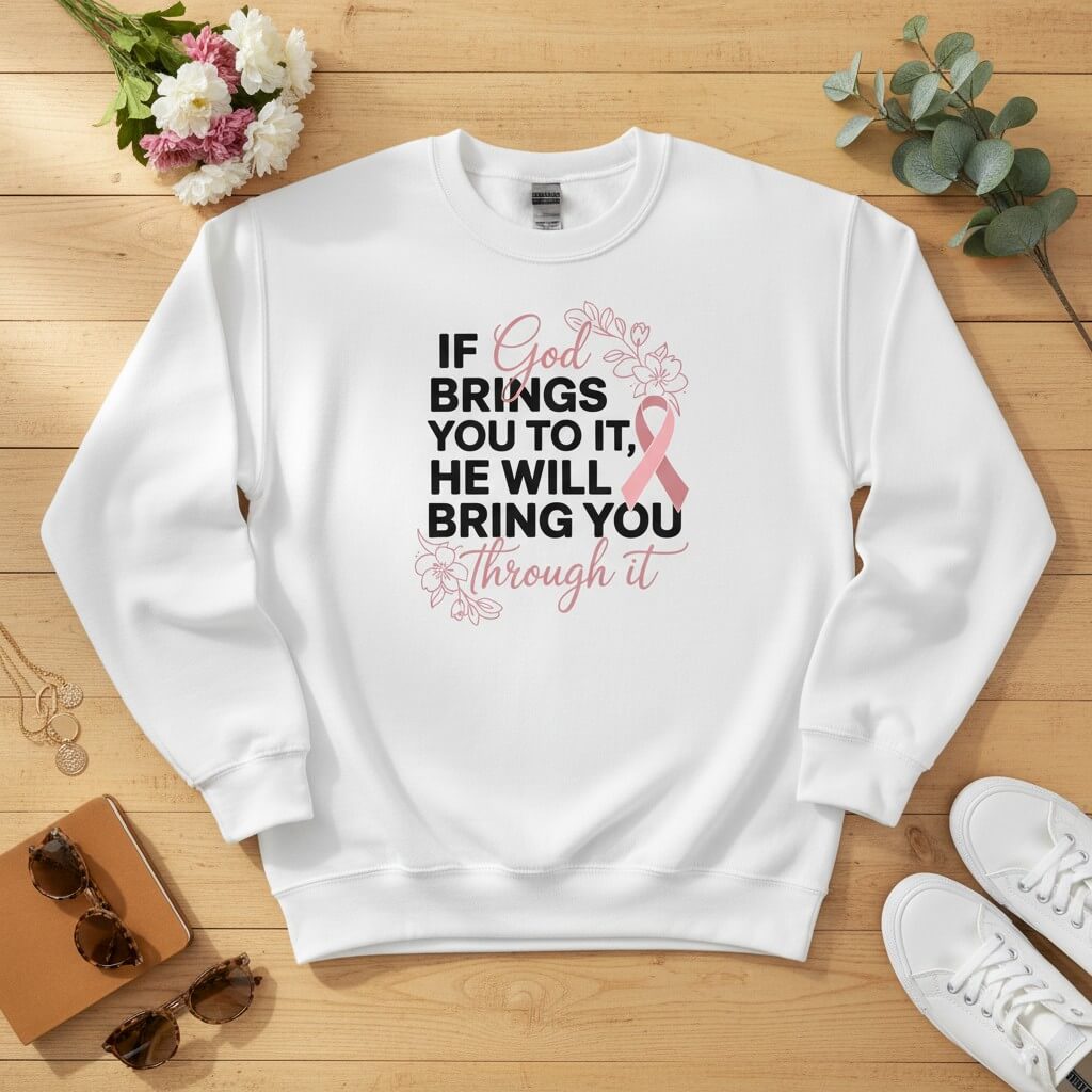 If God brings you to it Crewneck Sweatshirt