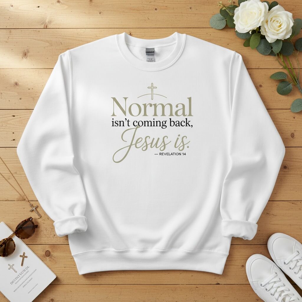 Normal isn’t coming back — Jesus is Crewneck Sweatshirt
