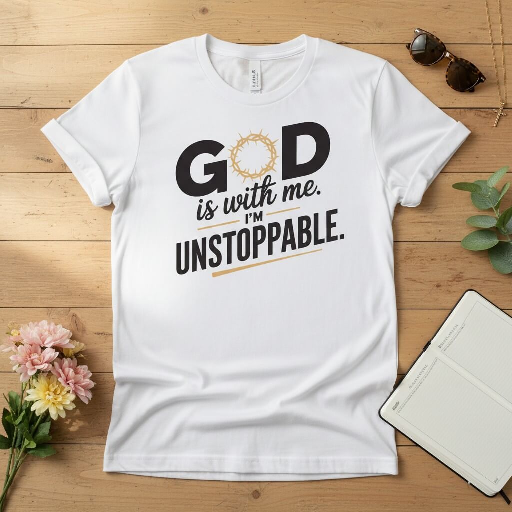 God is with me. I’m unstoppable T-shirt