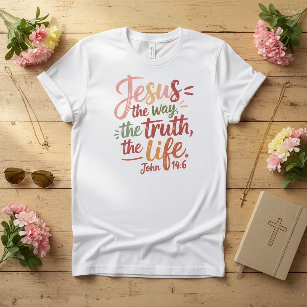 Jesus the way the trust the life T-shirt