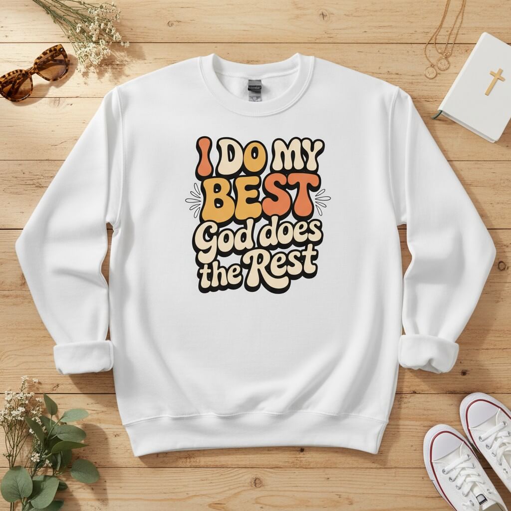 I do my best god does the rest Crewneck Sweatshirt