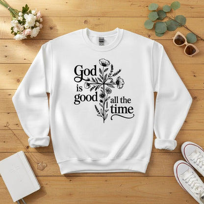 God is good all the time Crewneck Sweatshirt 2